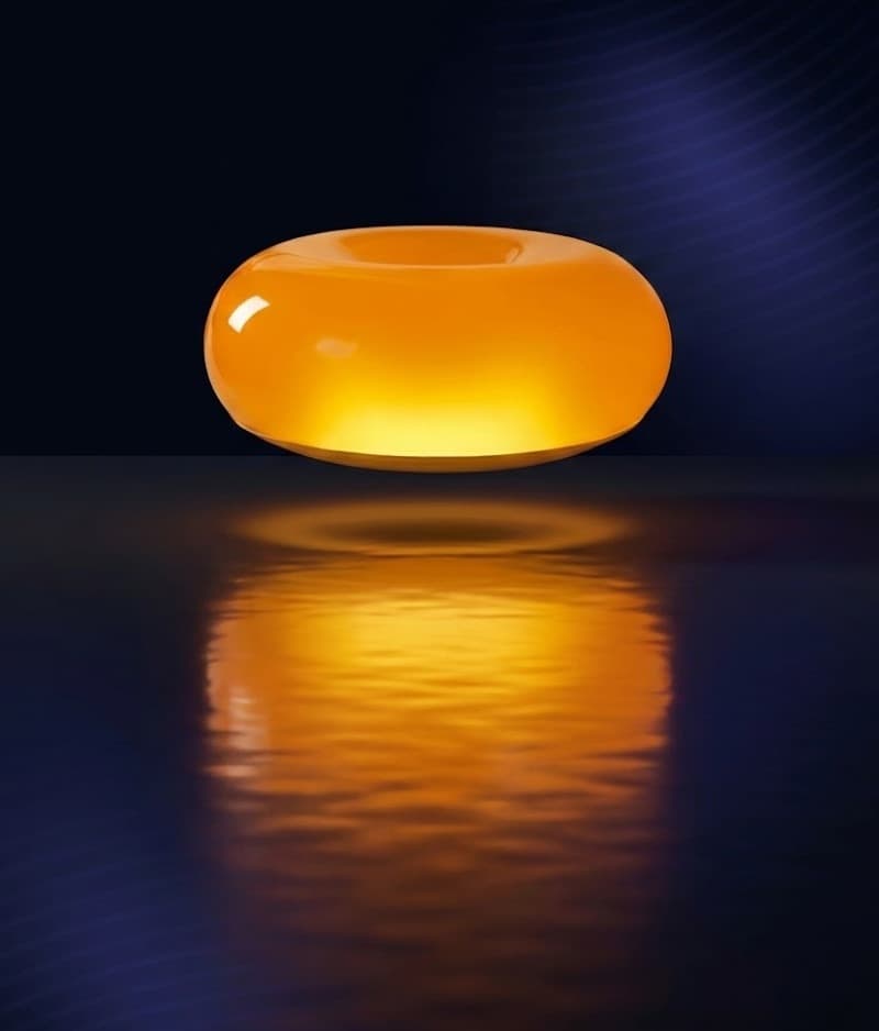 Varmblixt lamp illuminated