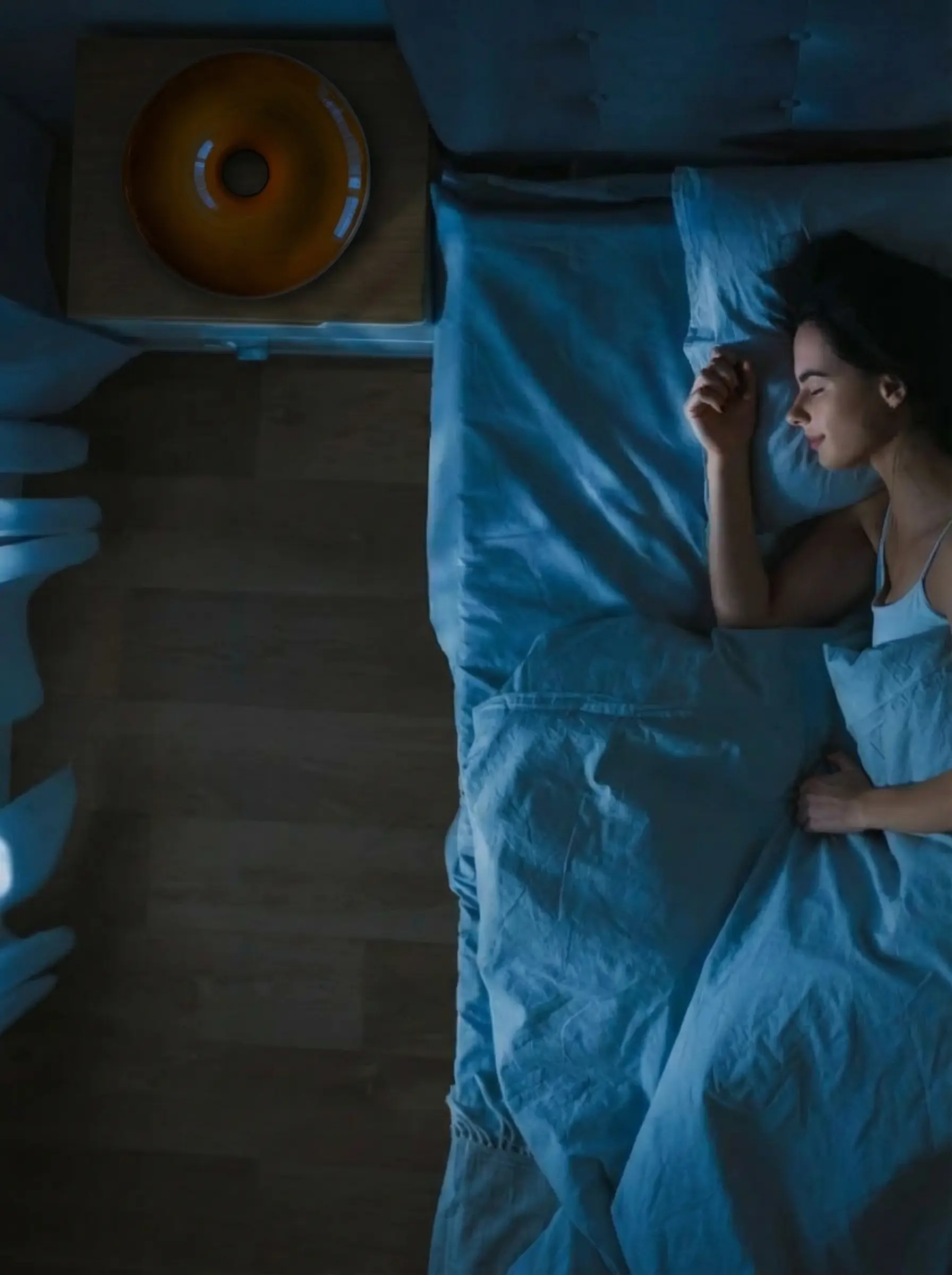 Lamp off at night with scheduled time