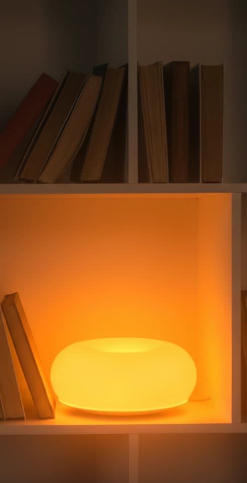 Lamp at full brightness